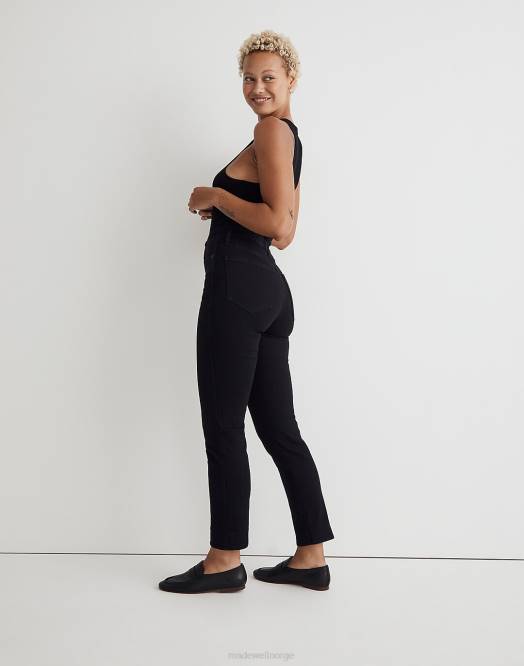 Madewell klær svart skyllevask kvinner curvy stovepipe jeans 260F1091