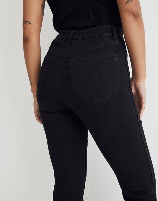 Madewell klær svart skyllevask kvinner curvy stovepipe jeans 260F1091