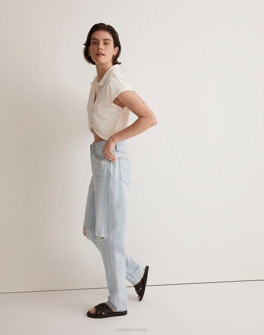 Madewell klær wrightlane vask kvinner den slouchy boyjeanen 260F2486
