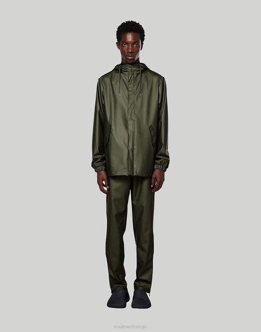 Madewell klær grønn kvinner regner tm fiskehalejakke 260F2169