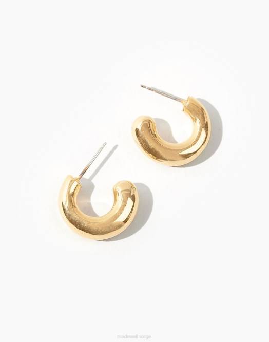 Madewell samling gull kvinner soko chunky dash-bøyler 260F2261