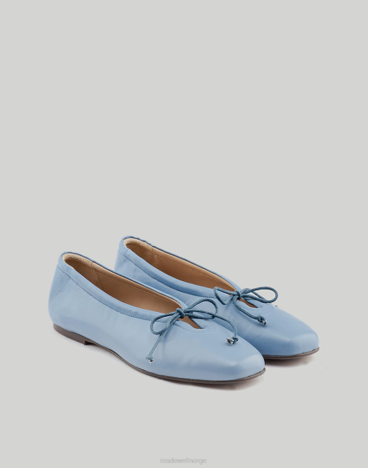 Madewell fottøy blå kvinner maguire prato denim ballerina 260F1837