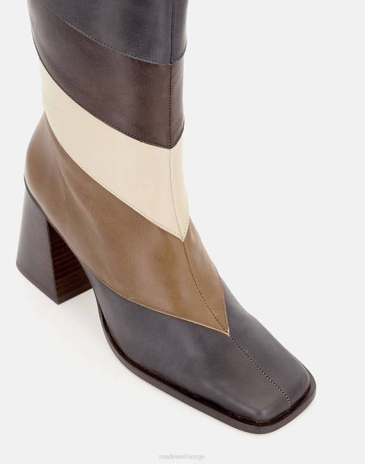 Madewell fottøy brun kvinner alohas north patchwork vintage 260F1195