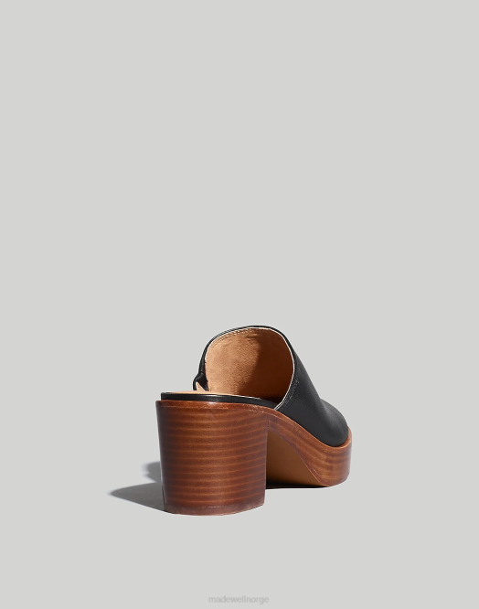 Madewell fottøy ekte svart kvinner Janeen plattformmuldyret 260F2690