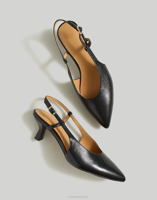 Madewell fottøy ekte svart kvinner debbie slingback pumpen 260F2693