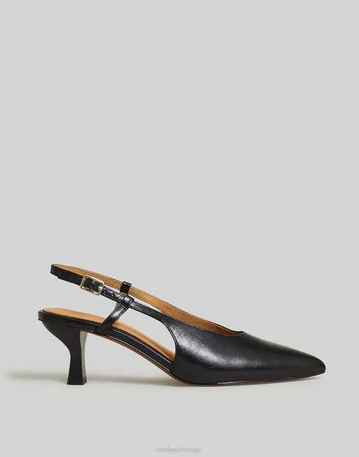 Madewell fottøy ekte svart kvinner debbie slingback pumpen 260F2693