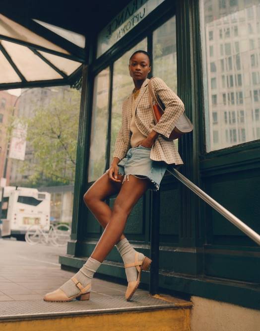 Madewell fottøy ørken kamel kvinner claudie lugsole mary jane 260F2696