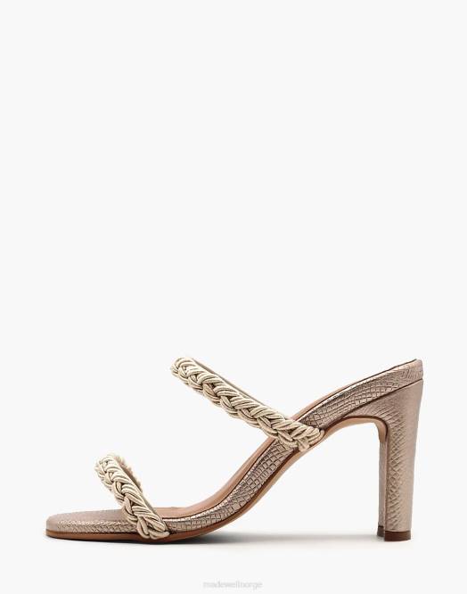 Madewell fottøy svart kvinner kaanas ariana flettet hæl 260F1708