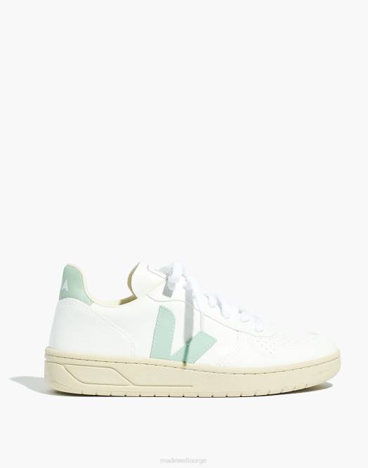 Madewell fottøy hvit rose-fluo kvinner veja veganske skinn v-10 sneakers 260F2781
