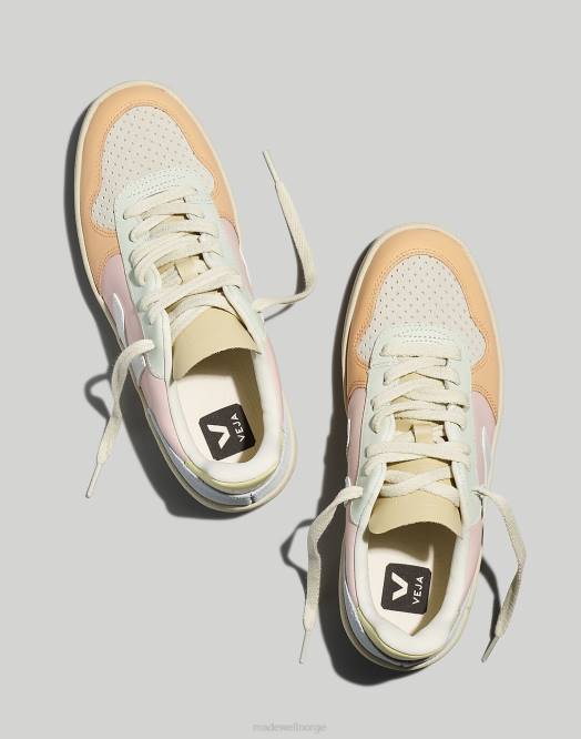 Madewell fottøy kronblad hvit multico kvinner veja v-10 joggesko 260F2394