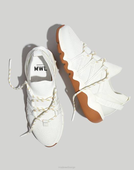 Madewell fottøy malje hvit multi kvinner feltstrikkede joggesko 260F2771