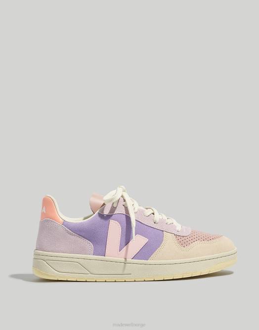 Madewell fottøy multico-lavande kvinner veja semsket v-10 sneakers 260F2380