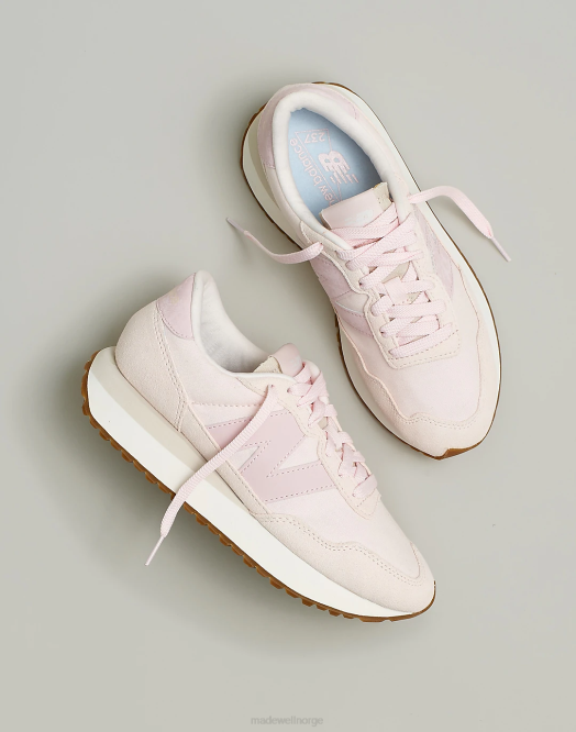 Madewell fottøy vasket rosa/steinrosa kvinner new balance 237 joggesko 260F2015
