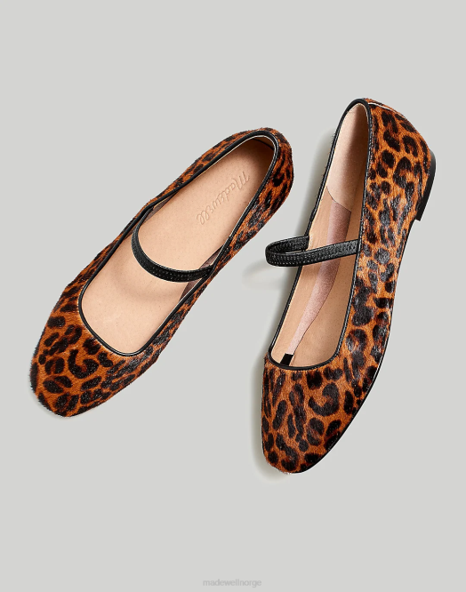 Madewell fottøy mørk carob multi kvinner greta ballet flat 260F2655