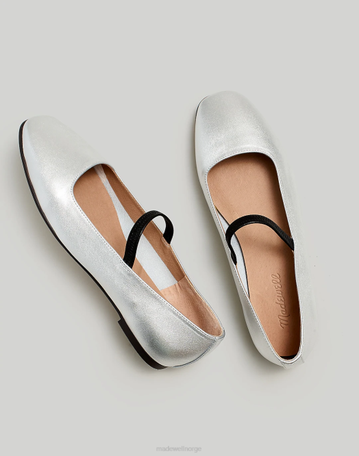 Madewell fottøy sølv kvinner greta ballet flat 260F2656