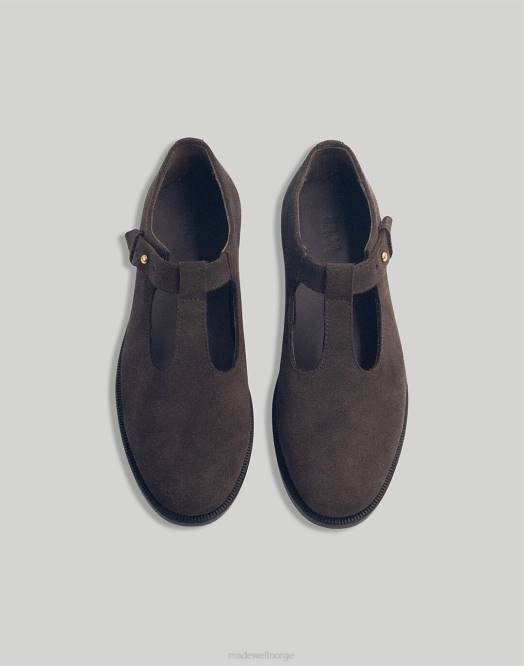 Madewell fottøy brun kvinner saja t-bar loafers 260F2193