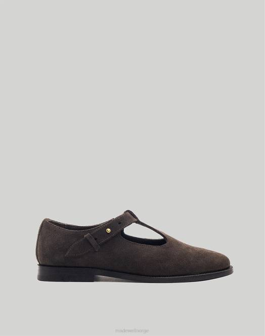 Madewell fottøy brun kvinner saja t-bar loafers 260F2193