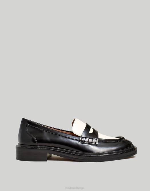 Madewell fottøy ekte svart kvinner vernon loafer 260F2663