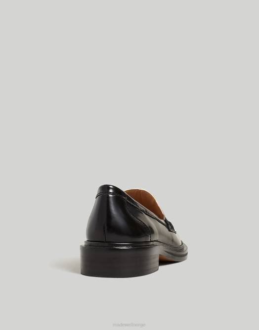 Madewell fottøy ekte svart kvinner vernon loafer 260F2663