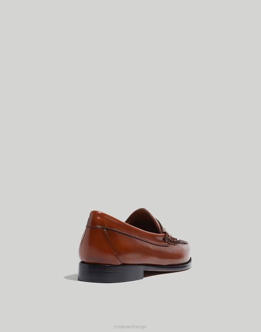 Madewell fottøy konjakk kvinner g.h.bass whitney weejuns penny loafers 260F1421