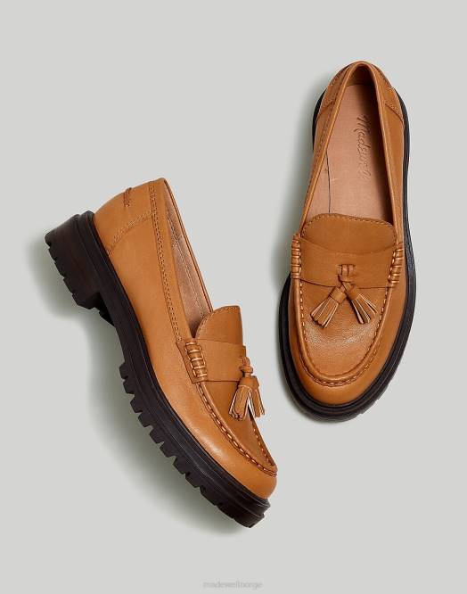 Madewell fottøy ørken kamel kvinner bradley dusk lugsole loafer 260F2670