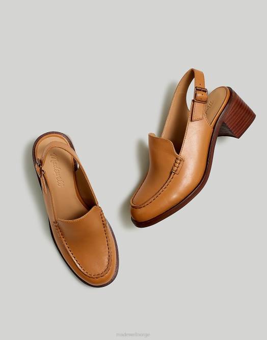 Madewell fottøy ørken kamel kvinner mervin slingback loafer 260F2695