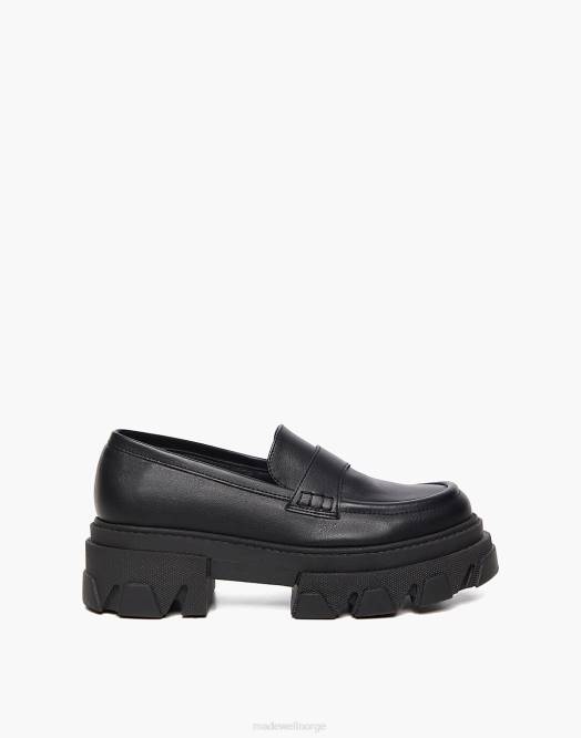 Madewell fottøy svart kvinner alohas banebrytende loafer 260F1189