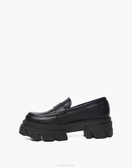 Madewell fottøy svart kvinner alohas banebrytende loafer 260F1189