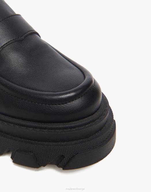 Madewell fottøy svart kvinner alohas banebrytende loafer 260F1189