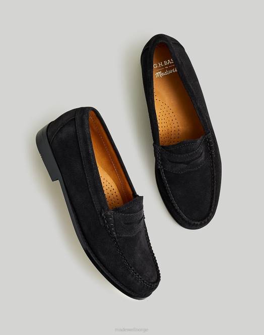 Madewell fottøy svart kvinner g.h.bass whitney weejuns penny loafers 260F1426