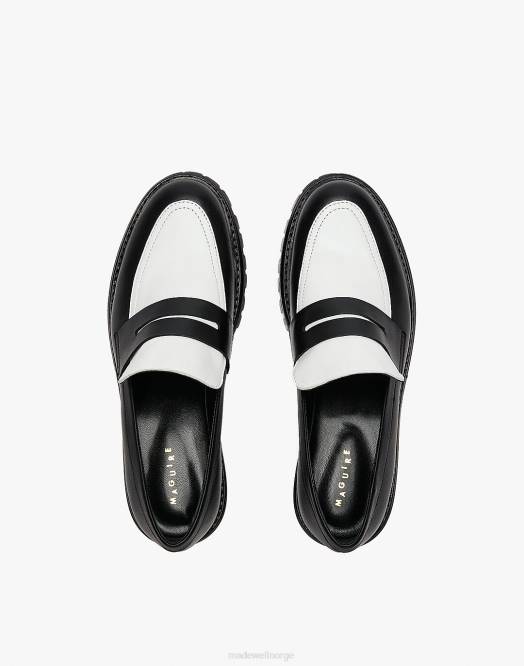 Madewell fottøy svart kvinner maguire sintra loafers i skinn 260F1836