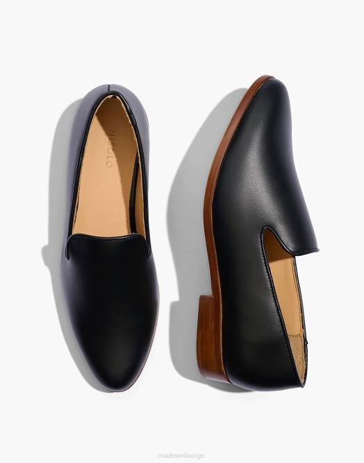 Madewell fottøy svart kvinner nisolo slip-on loafer til hverdags 260F2043