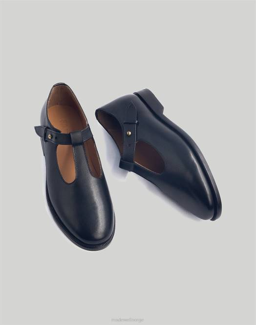 Madewell fottøy svart kvinner saja t-bar loafers 260F2195