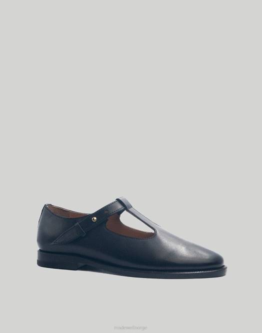Madewell fottøy svart kvinner saja t-bar loafers 260F2195