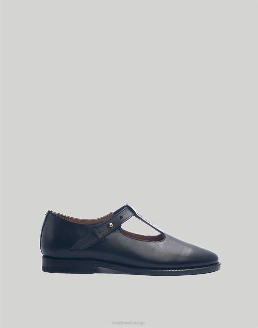 Madewell fottøy svart kvinner saja t-bar loafers 260F2195