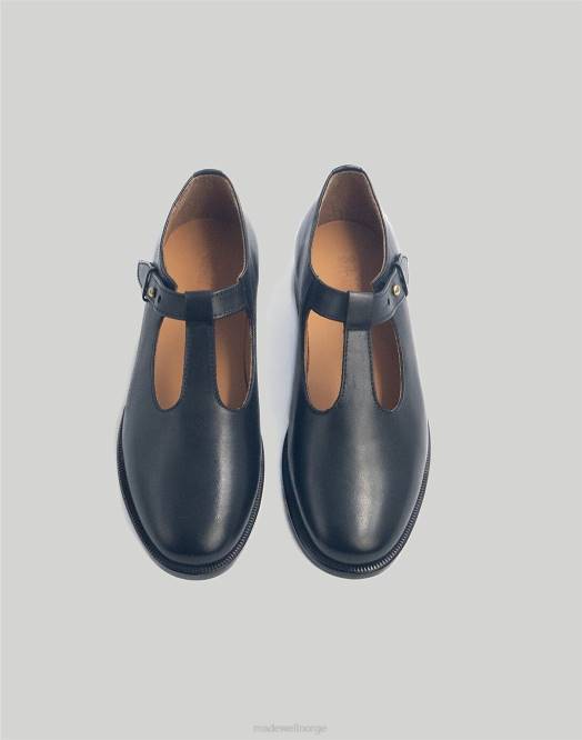 Madewell fottøy svart kvinner saja t-bar loafers 260F2195