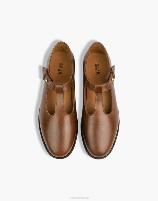 Madewell fottøy valnøtt kvinner saja t-bar loafers 260F2201