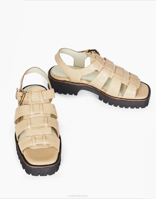 Madewell fottøy beige kvinner med vilje blank haddie 260F1675