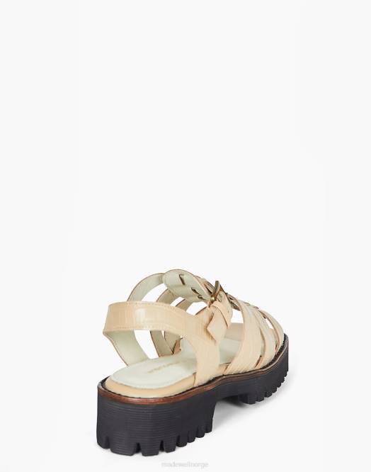 Madewell fottøy beige kvinner med vilje blank haddie 260F1675