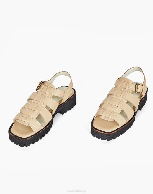 Madewell fottøy beige kvinner med vilje blank haddie 260F1675