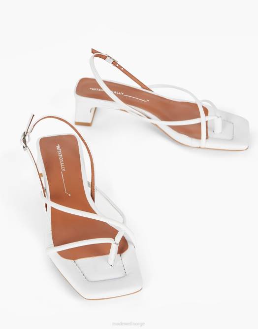 Madewell fottøy hvit kvinner med vilje blank fifi 260F1680