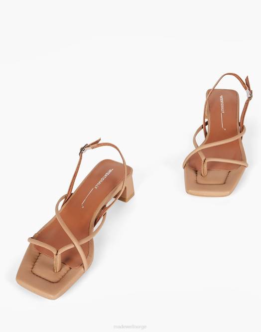 Madewell fottøy kamel kvinner med vilje blank fifi 260F1640