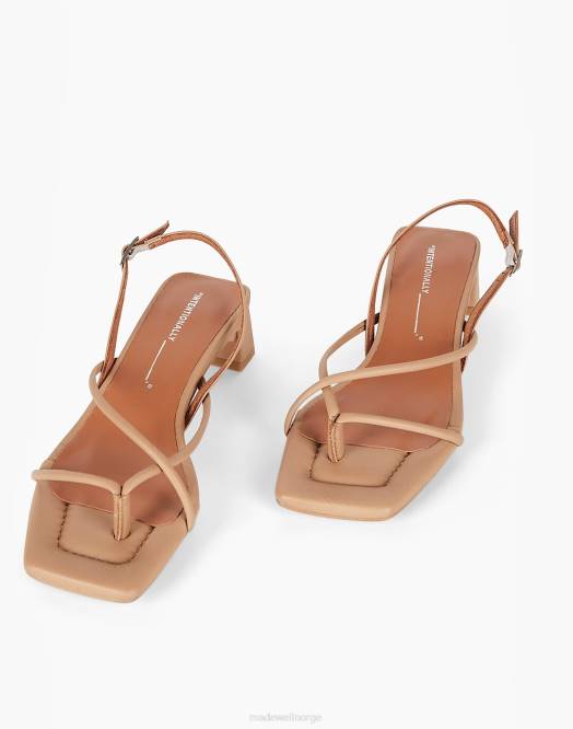 Madewell fottøy kamel kvinner med vilje blank fifi 260F1640