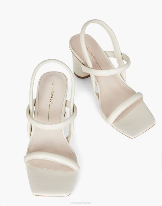 Madewell fottøy krem kvinner med vilje blank kifton 260F1644