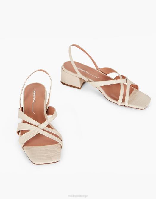 Madewell fottøy krem kvinner med vilje blank lucille 260F1662