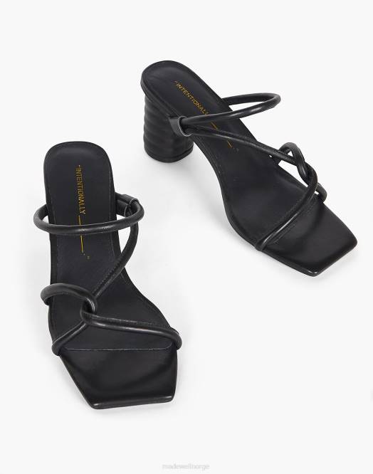 Madewell fottøy svart kvinner med vilje blank kamill 260F1646