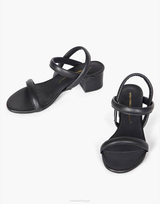 Madewell fottøy svart kvinner med vilje blank kimi 260F1663