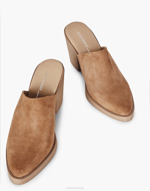 Madewell fottøy taupe kvinner med vilje blank deandre 260F1641