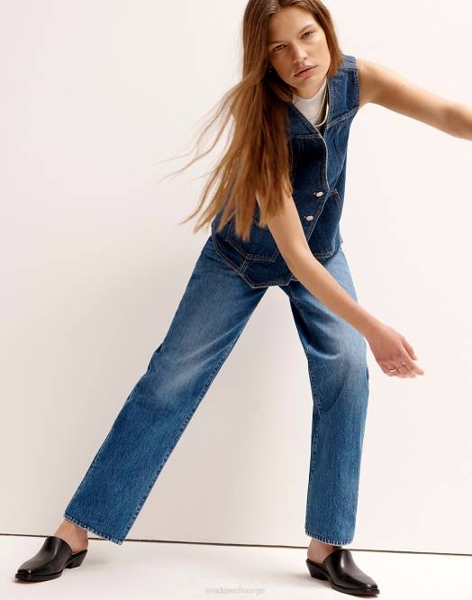 Madewell fottøy ekte svart kvinner jesse western muldyret 260F2677