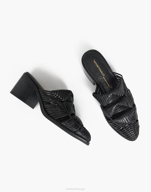 Madewell fottøy svart kvinner med hensikt tomme calista-muldyr 260F2686